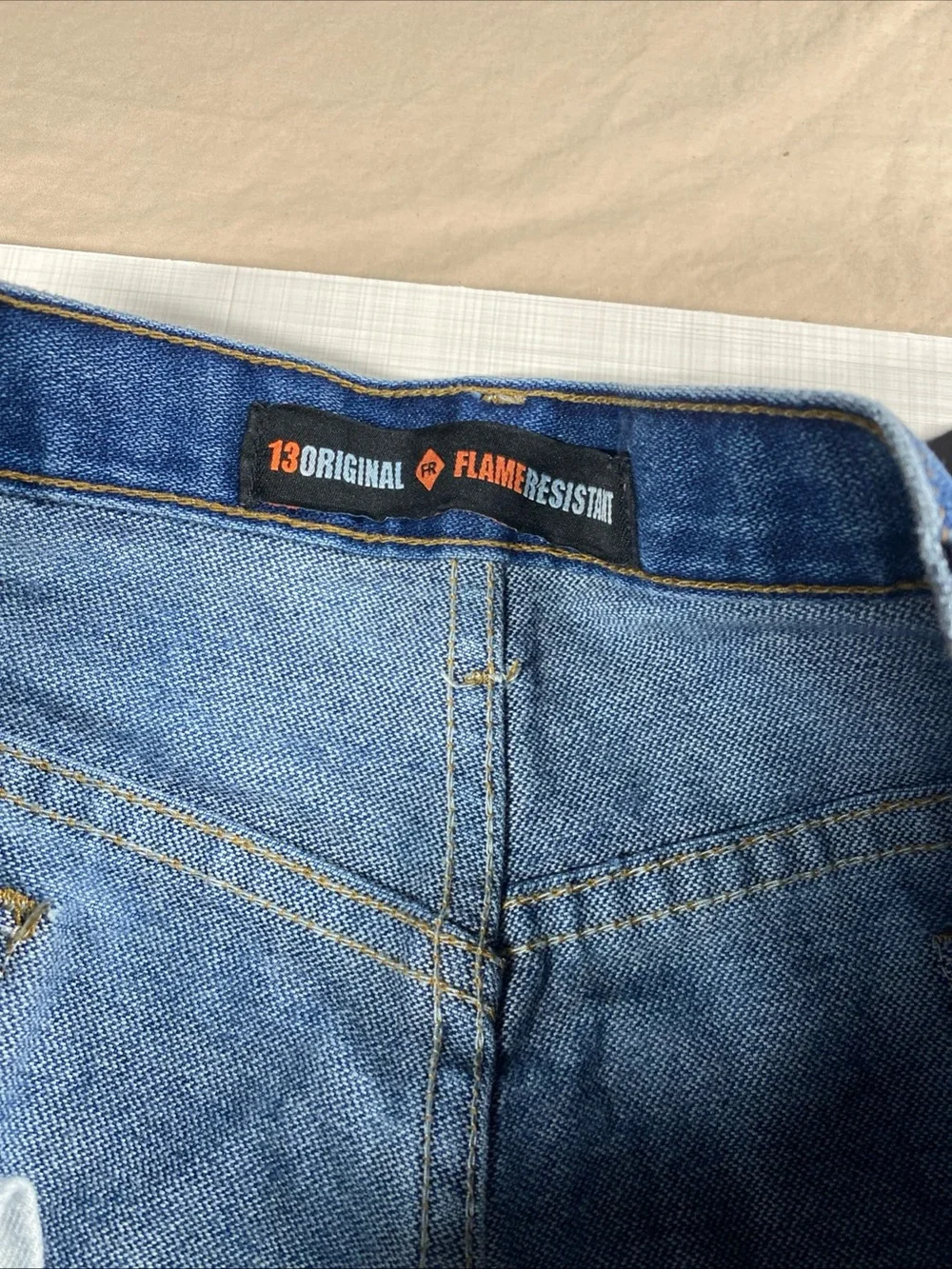 Wrangler FR Flame Resistant jeans men’s (fits 38x32) blue Original 13 FR13MWZ